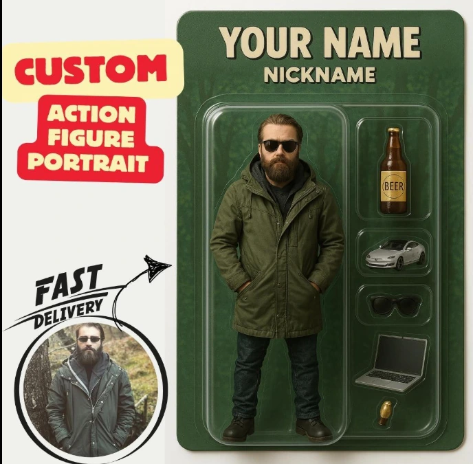 Collectible action figure stands inside clean retail-style packaging.