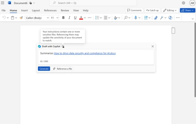Microsoft Copilot assists with emails, drafts and document summaries.